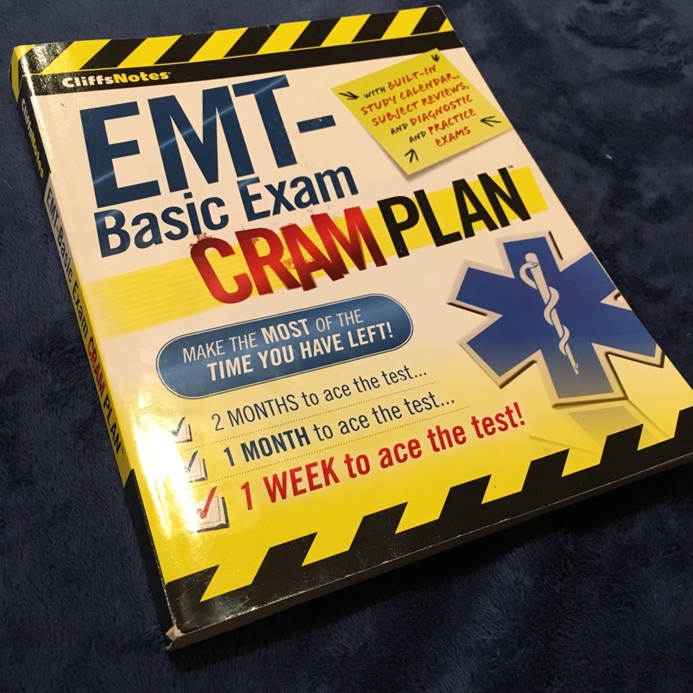 EMT -Basic Exam Cram Plan book